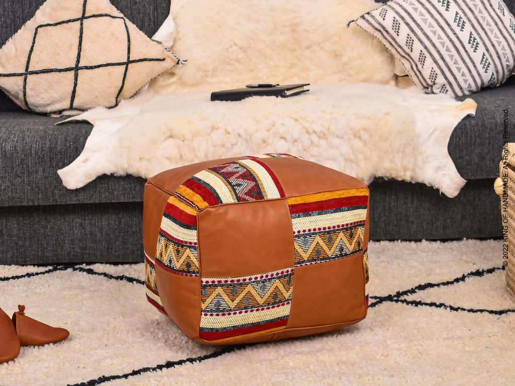 Explore Authentic Moroccan Poufs: Style & Comfort Combined